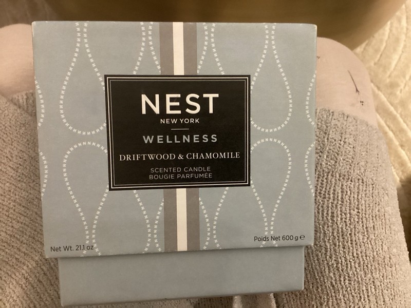 NEST New York Wellness Driftwood & Chamomile Scented Candle 3-wick 21.1 oz NEW