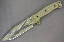 Busse Hell Razor .205" Jungle Tiger Camo Cerakote w/CBTs Texture Standard Handle