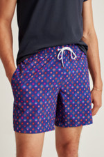 Bonobos Riviera Recycled Swim Trunks Men's Shorts Vivid Tile Printed L 257227