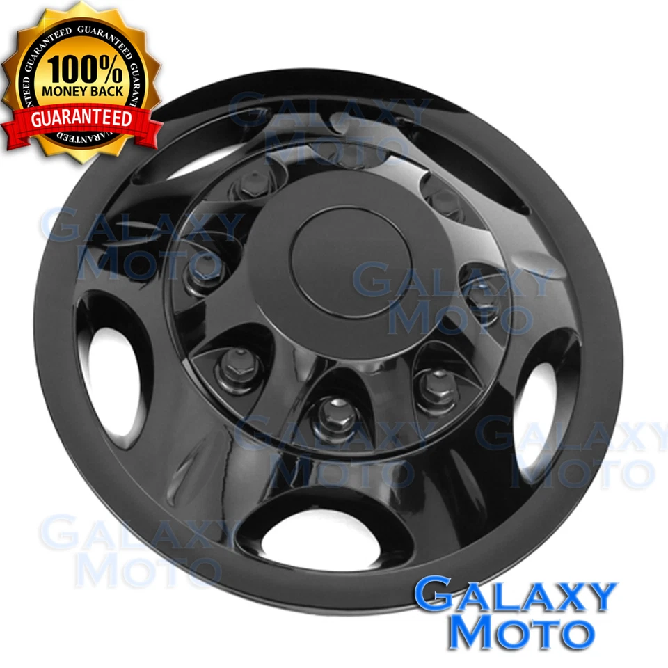 11-17 Chevy Silverado DUALMENTE NEGRO 17" Simulador de Rueda Forro + Tapacubos Centrales Cubierta Foto 3 de 4