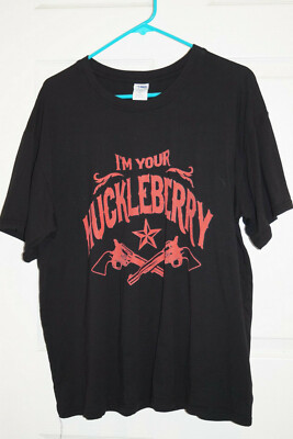 I'M YOUR HUCKLEBERRY GUNS TOMBSTONE DOC HOLIDAY T-SHIRT EXTRA LARGE XL