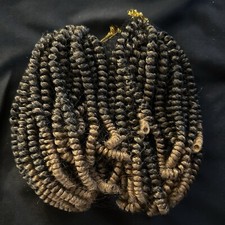 Hair Extensions Kinky Curly Black/Brown Two Tone