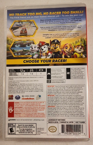 Nintendo Switch Paw Patrol Grand Prix Spiel NEU - Bild 2 von 3