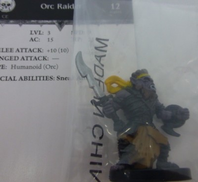 D&D Miniatures Dungeons & Dragons 52 Orc Raider C12 Promo