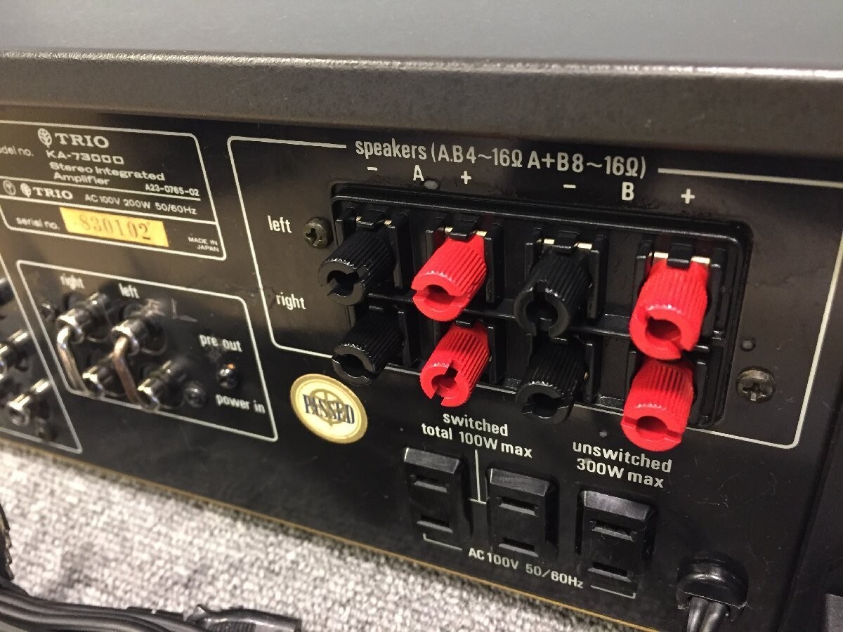 アンプ TRIO KA-7300 TRIO KA-7300の仕様 トリオ