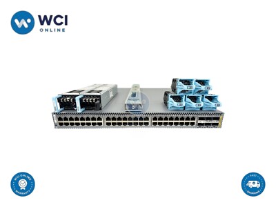 Juniper QFX5100-48S-DC-AFI 48x SFP+/SFP 6x QSFP QFX5100 Switch + 4-Post Rail Kit