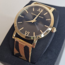 Christian Lacroix Gold & Black S Steel Ladies Wrist Watch CLWE48 New Old Stock