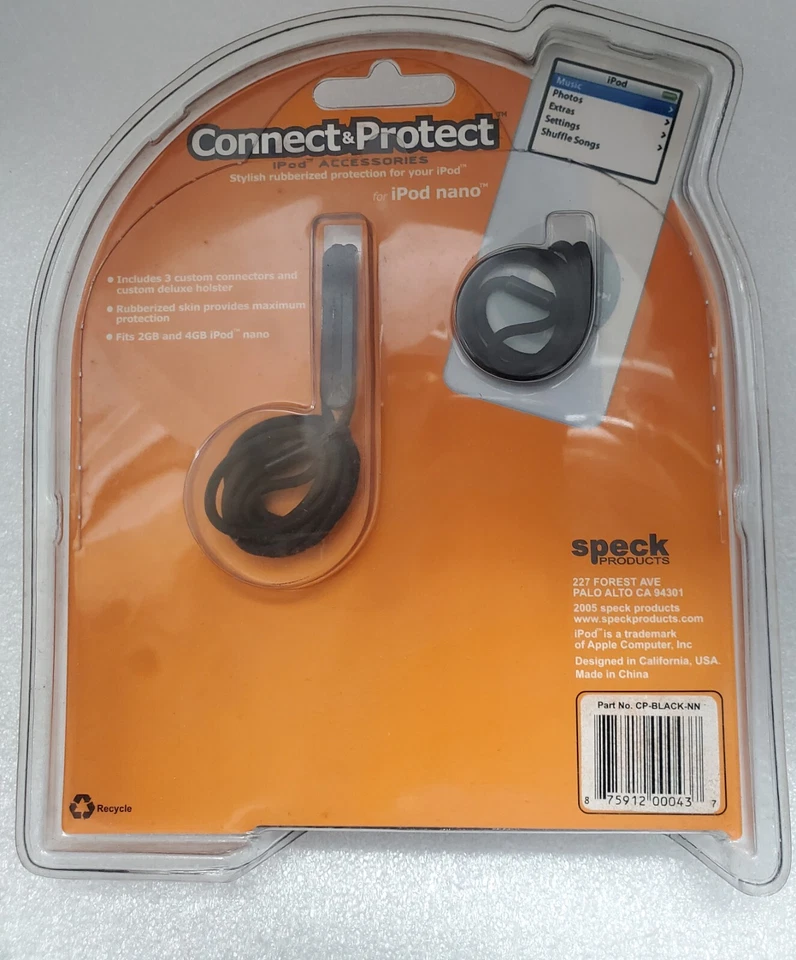 Speck Rubber case for 1st Generation iPod Nano,Screen Protector,belt Clip &Neck - Image 2 of 4