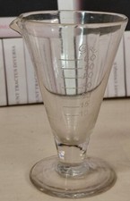 Ancien Verre Doseur Soufflé Laboratoire 