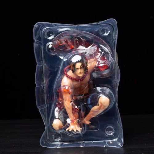 Anime One Piece Portgas D Ace Squat Fire Fist Brother PVC Figure Statue Toy Gift - Picture 9 of 9