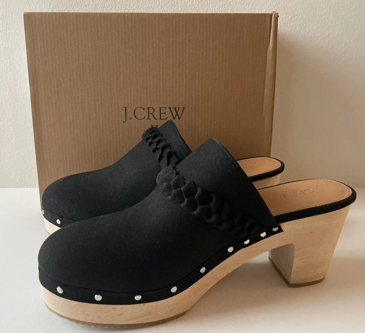J crew shop clogs