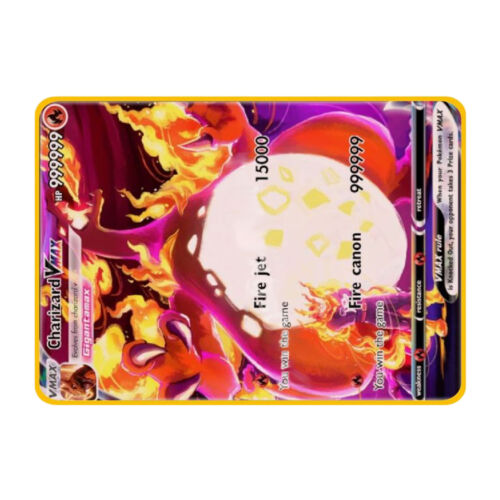 Charizard VMAX 999999point Gold Metal Pokemon Card Collectible Gift Display - Picture 4 of 8