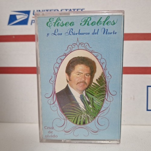 Eliseo Robles y Los Barbaros del Norte Cruz De Olvido Cassette 1990 Norteno Rare - Picture 3 of 5