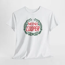 Vintage English Auto Manufacturer Mini Cooper Gildan Heavy Cotton Unisex T-Shirt