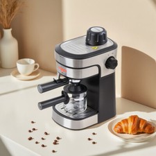 Home Electric Compact Espresso Coffee Machine 240ml 5 Bar Pump with Portafilter