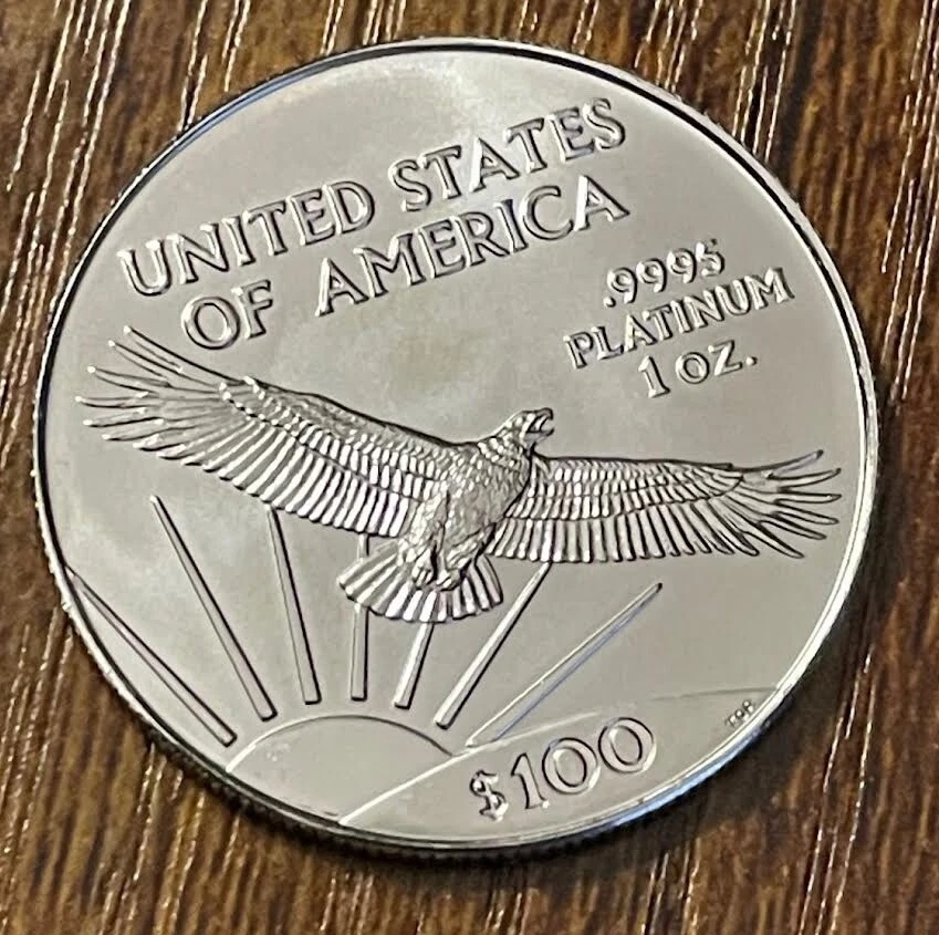 1999 PLATINUM AMERICAN EAGLE $100 coin 1 Ounce Oz .9995 APMEX US Mint - Image 2 of 2