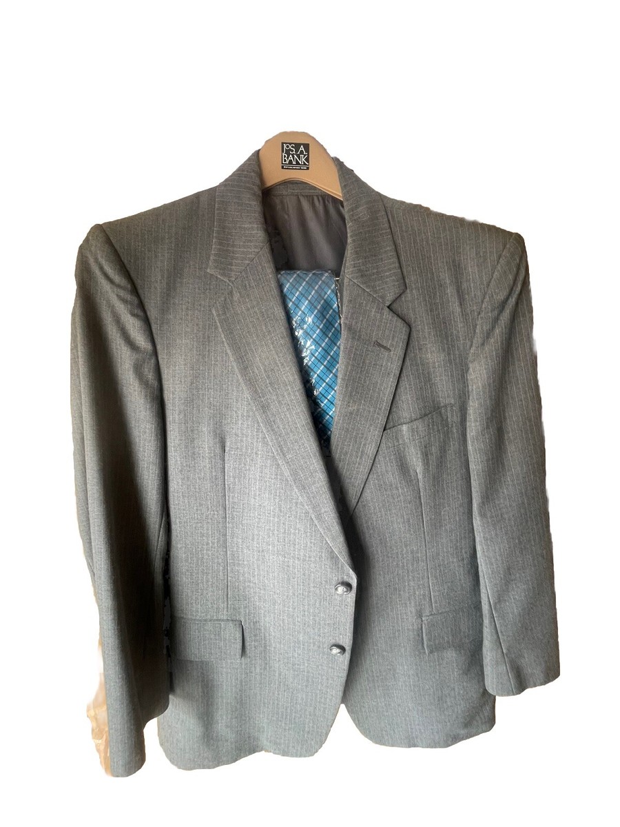3 pc Vtg Chadmore Men's Wool Blend Banker Suit 44R Pants 38x29 2