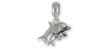 Dolphin Jewelry Sterling Silver Handmade Dolphin Charm Slide This Charm Will Fit