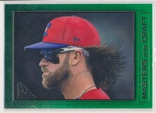 2021 Topps Gallery Masters of the Craft Green Bryce Harper MTC-1 Phillies /250