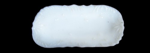 Vintage Antique Indiana Glass Relish Dish Victorian Opaline Vanity Tray - Picture 5 of 6