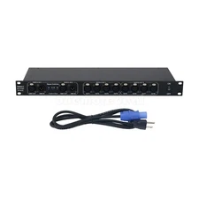 CP-2418 DMX Splitter Amplifier DMX512 Distributor 2 Signal In 8CH Out for Light