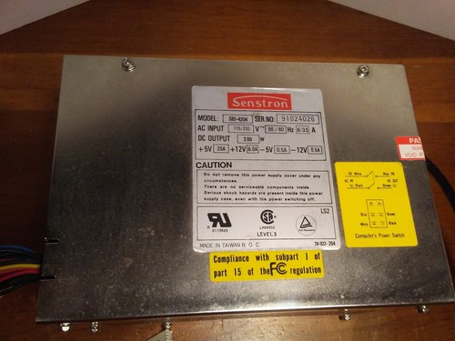Vintage Senstron SBJ-4204 200 Watt Schaltnetzteil AT getestet funktionsfähig