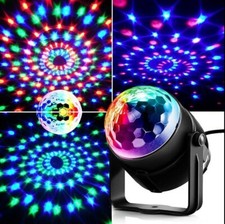 LED DJ Discokugel Lichteffekt RGB Bühnenlicht Party Lampe 360° Rotierende Ball