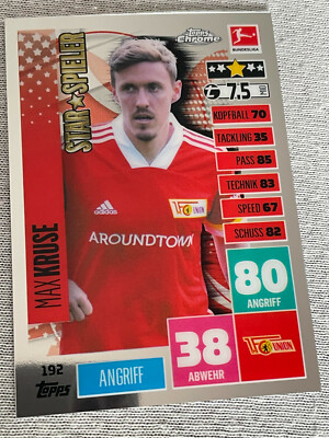 2020-21 Topps Match Attax Chrome Bundesliga Union Berlin Max Kruse