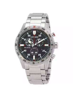 Citizen Chronograph GMT Black Dial Men's Watch AT2520-89E