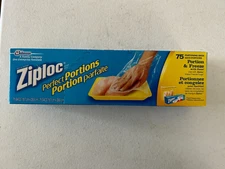 Ziploc Perfect Portions Freezer Bag, 75 Count NEW