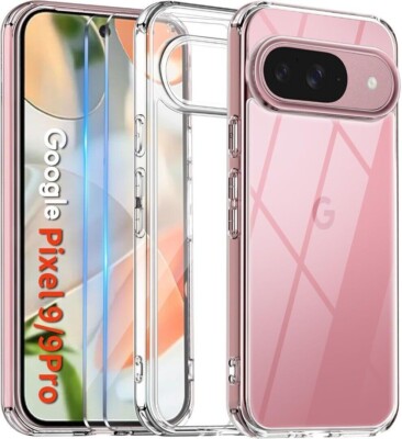 Armour Hülle Für Google Pixel 9/9PRO/9PROXL Klar Silikon Stoßfest Hülle Telefon
