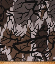 60" Predator Modern Camouflage Branches Cotton Knit Fabric Print by Yard A508.03