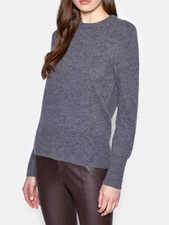 $295 NWT EQUIPMENT Sanni Crew Neck Cashmere Heather Grey Sweater sz XS