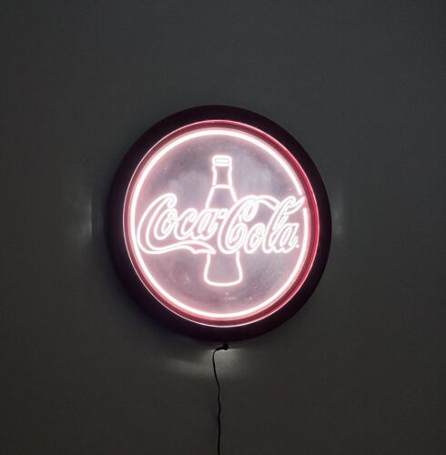COCA COLA LEDFX Edge Lit LED Sign 18 in. X 18 in. Coke Game Room Sign NEW! - Picture 3 of 3