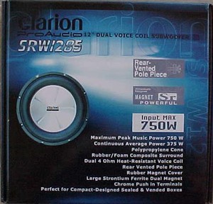 clarion pro audio 12 inch subwoofer