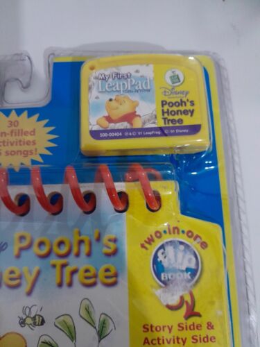 My First LeapPad Leap Pad Disney Pooh's Honey Tree Flip Book & Cartridge NEW - Picture 2 of 3