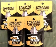 5 Shoe ERASER SOAK Concentrated Sneaker Detergent Removes Odor Cleans Condition