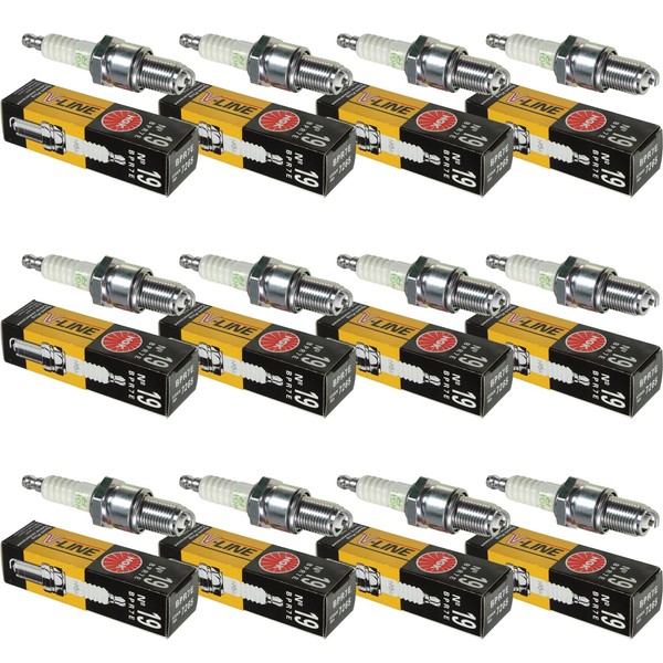 12X Original NGK ZüNdkerze 7265 V-Line 19 Typ BPR7ES ZüNd Kerze-image