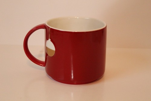 Starbucks 2012 New Bone China Red w / Christmas Ornaments 14 oz Coffee Mug - Picture 3 of 8