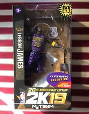 Lebron James McFarlane 20th NBA 2K19 Figure Purple Lakers NTWRK Exclusive RARE