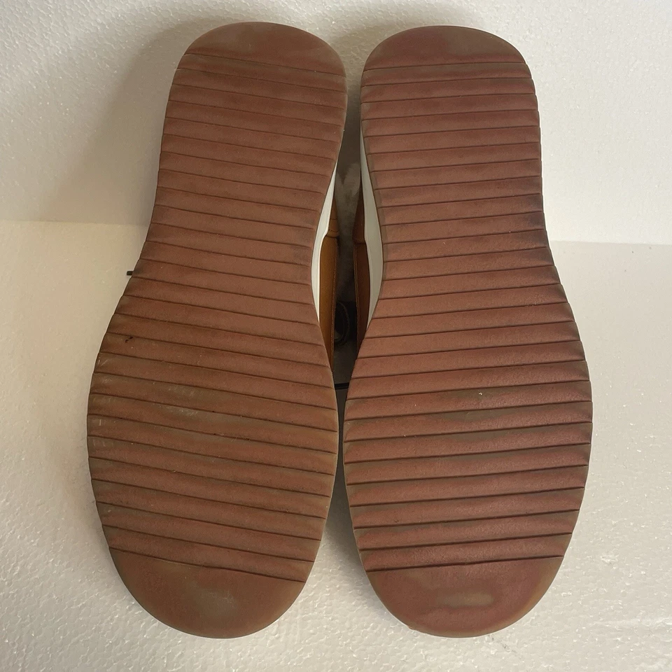 Botas Ecko Unltd color tostado con ribete de piel blanca para mujer talla 10 invierno Foto 4 de 4