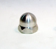 3/8" x 24 thread - 1" hex Aluminum engine spinner nut from MECOA K&B #924-125