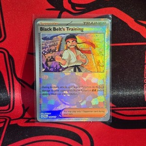 Black Belt's Training 098/131 Pokeball Mint Prismatic Evolutions Pokemon Card
