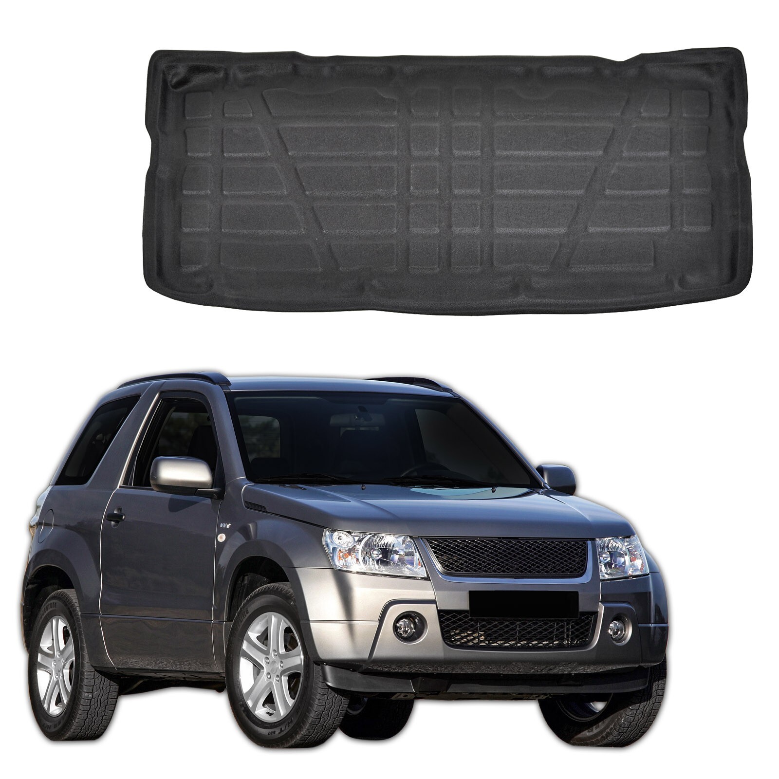 Tapis de coffre sur mesure Suzuki Grand Vitara 3-portes spécial sorties nature