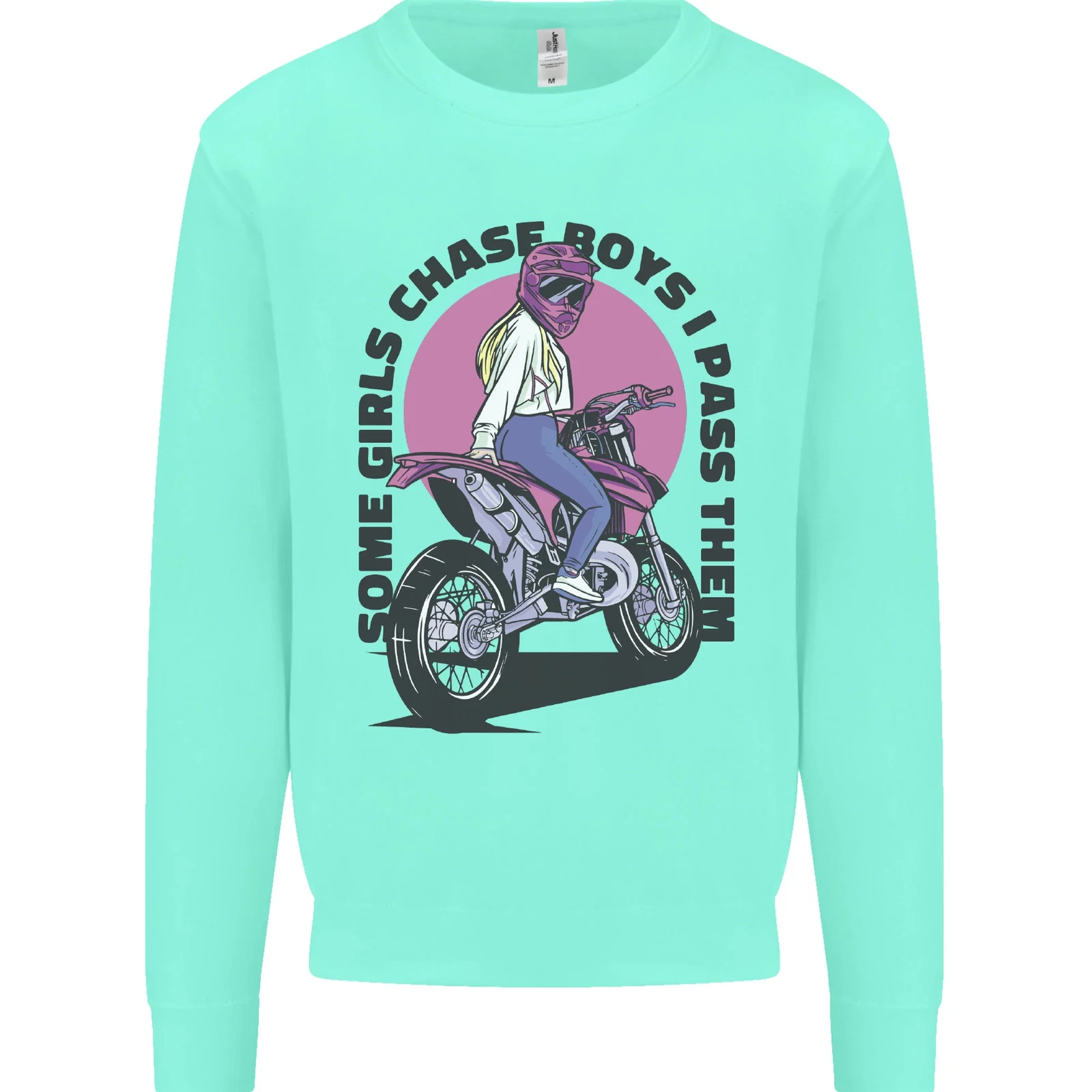 Some Girls Chase Motorcycle Biker Sweatshirt for Men