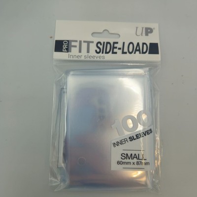 (100-Pack) Ultra Pro Gaming SMALL Pro-Fit SIDE LOAD Inner Sleeves 60mm x 87mm