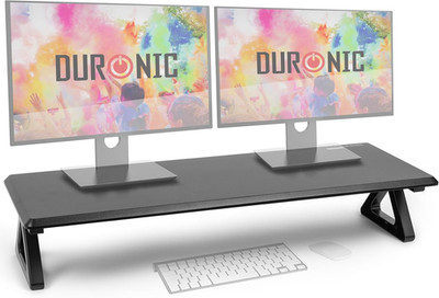 Duronic DM06-2 BK Monitorständer, 82 X 30 Cm, Schreibtischaufsatz Erhöhung Bilds