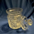 American Brilliant Cut Crystal Biscuit Jar - Mid Century  6” no chips/cracks — photo 2