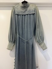 Zimmermann Crush Denim Midi Dress Size 2 