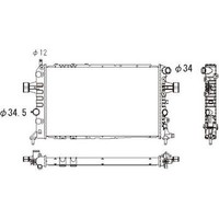 Diederichs DCM2623 KüHler, MotorküHlung FüR Opel Astra G CC (T98)